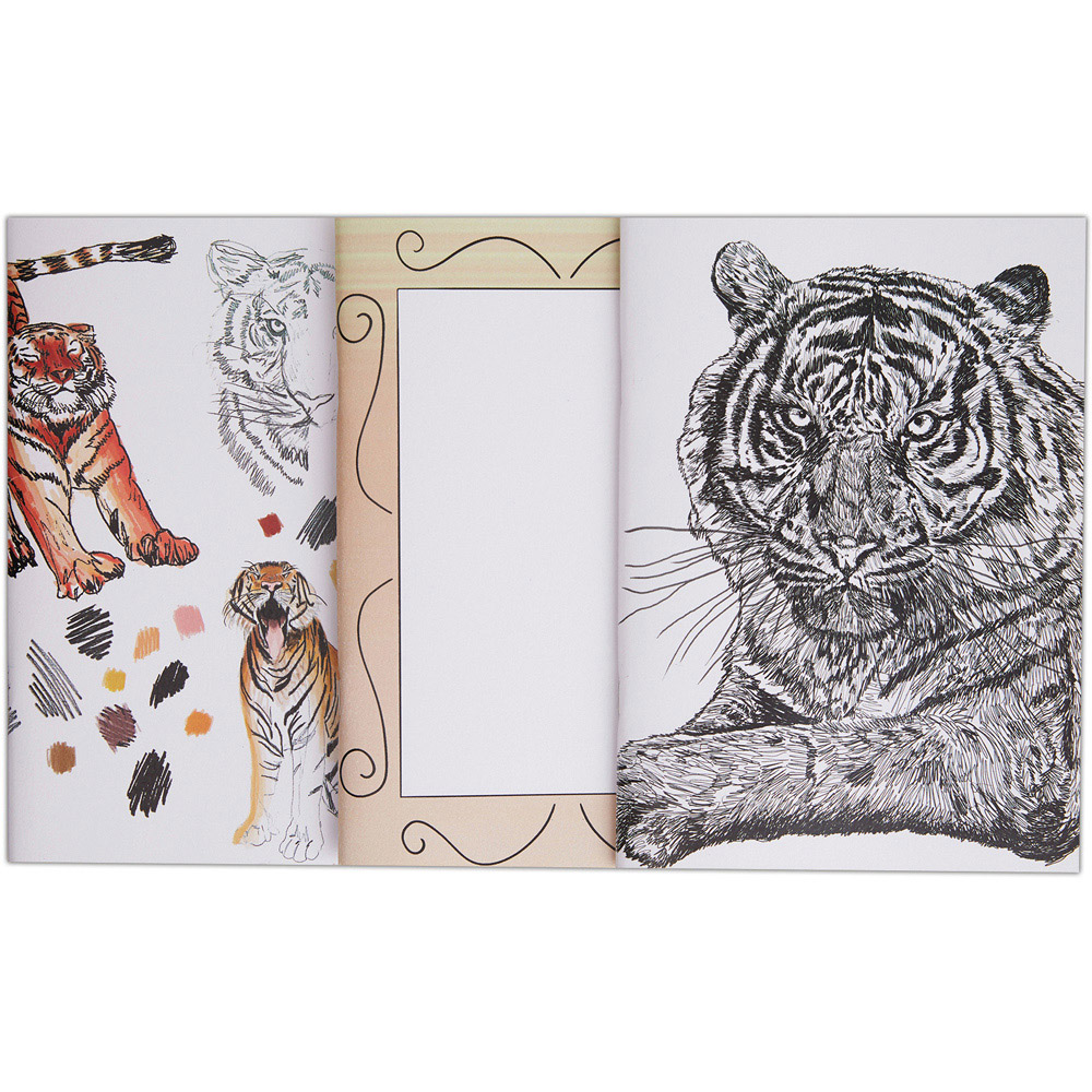 DOCRAFTS ARTISTE A4 White Tigers Sketchbook 3 Pack Image 6