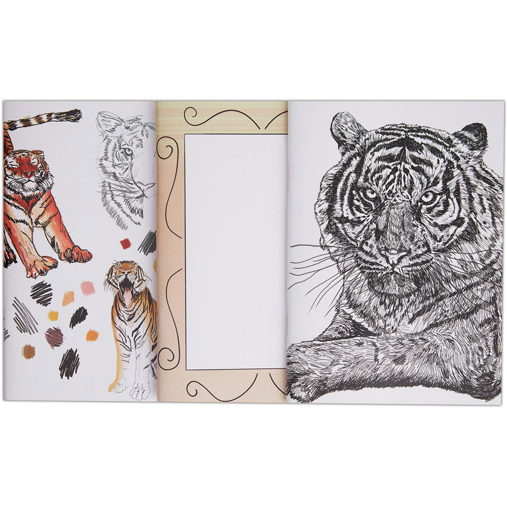 Docrafts Artiste A4 White Tigers Sketchbook 3 Pack Image 6