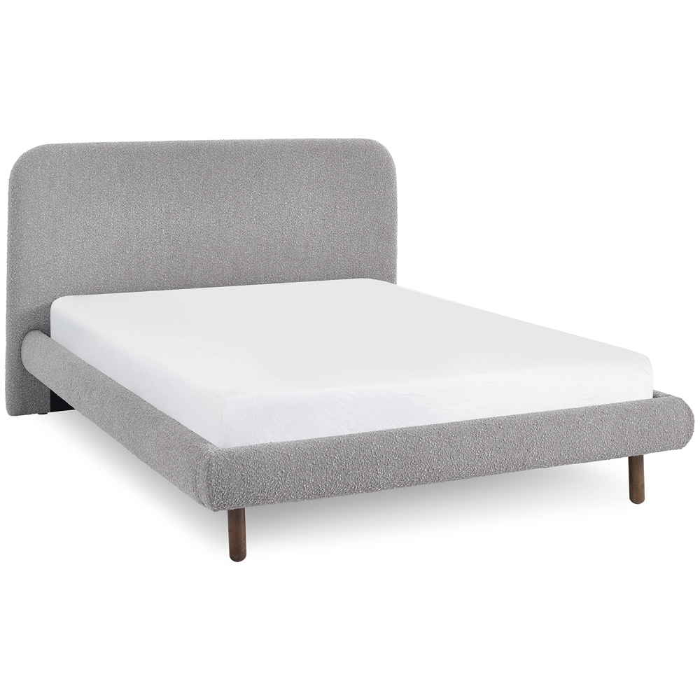 Julian Bowen Hannah Grey Boucle King Bed Image 2