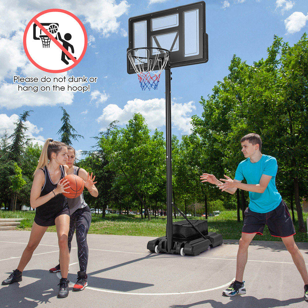 Costway 11 Level Adjustable Portable Basketball Hoop Image 4