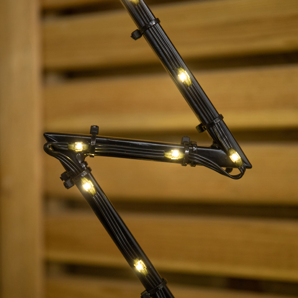 Samuel Alexander 124 Warm White LED Dewdrop Metal Christmas Tree with Stake Image 6