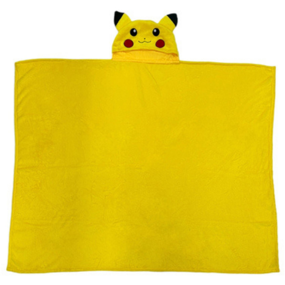 LYO Pokemon Pikachu 3D Cosplay Hooded Blanket 120 x 150cm Image 2