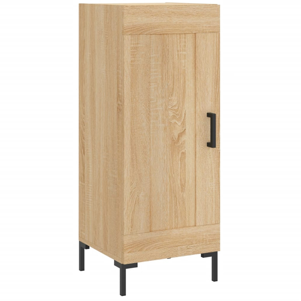 vidaXL Single Door Sonoma Oak Sideboard Image 2