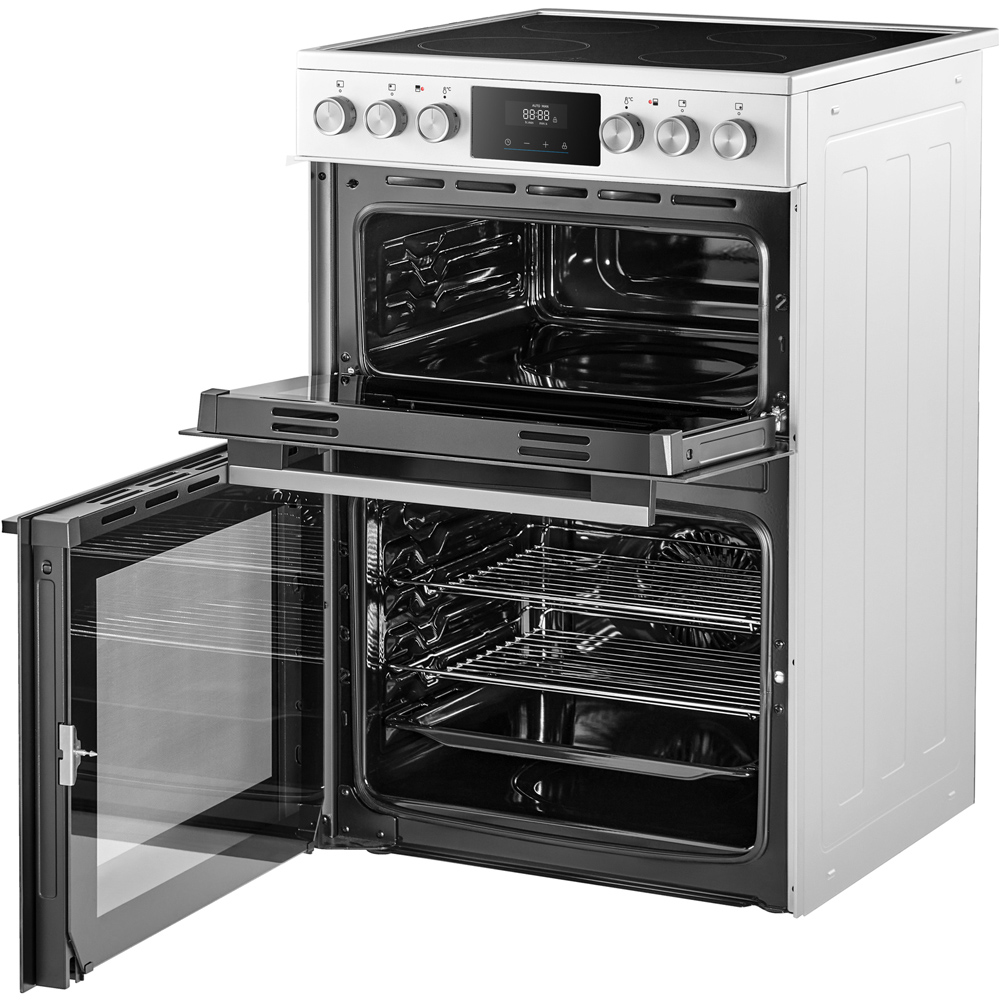 Midea MFO24EME4R118-WH White 60cm Double Oven Freestanding Cooker with Ceramic Hob Image 5