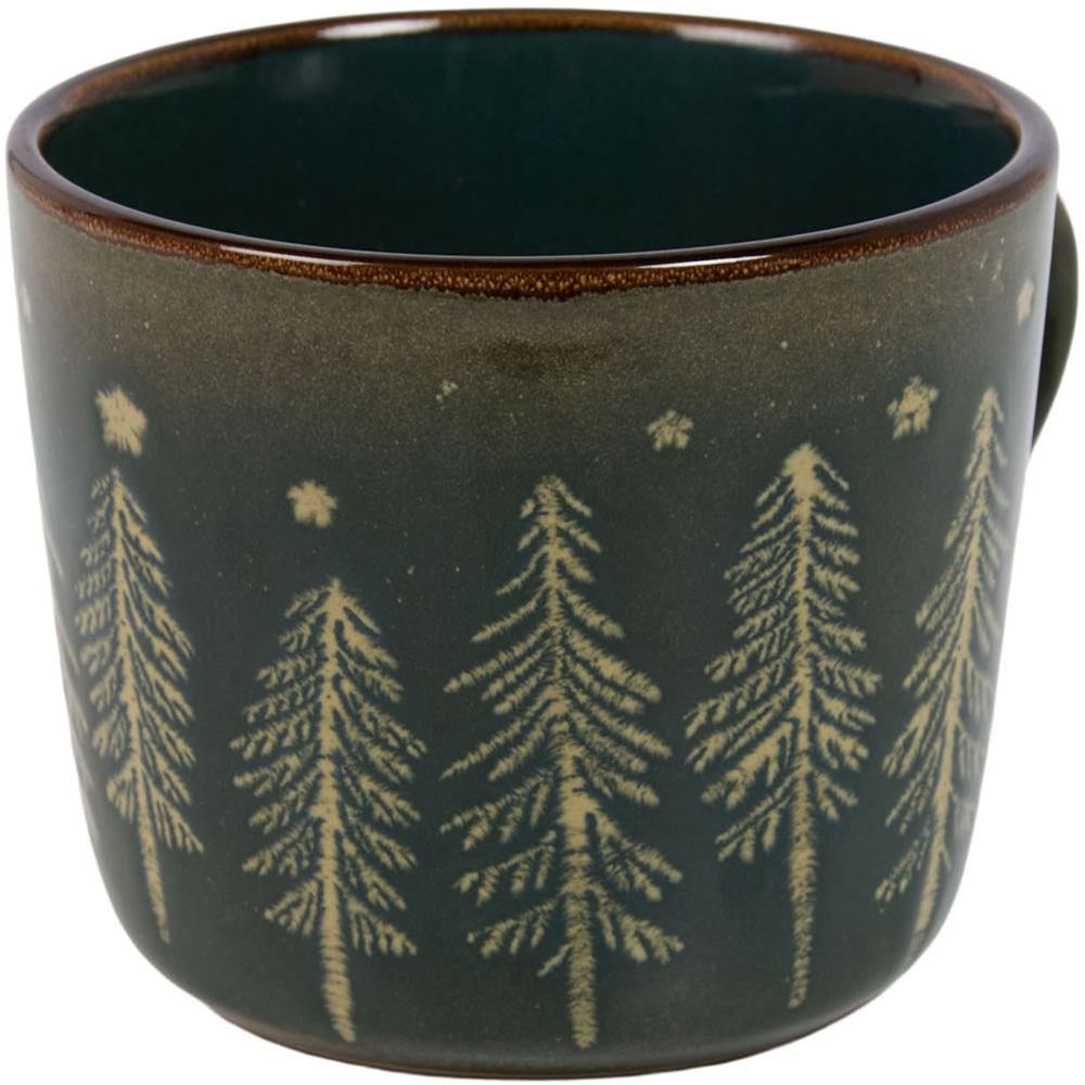 Pack of 4 Nordic Pine Conical Mugs Green Image 5