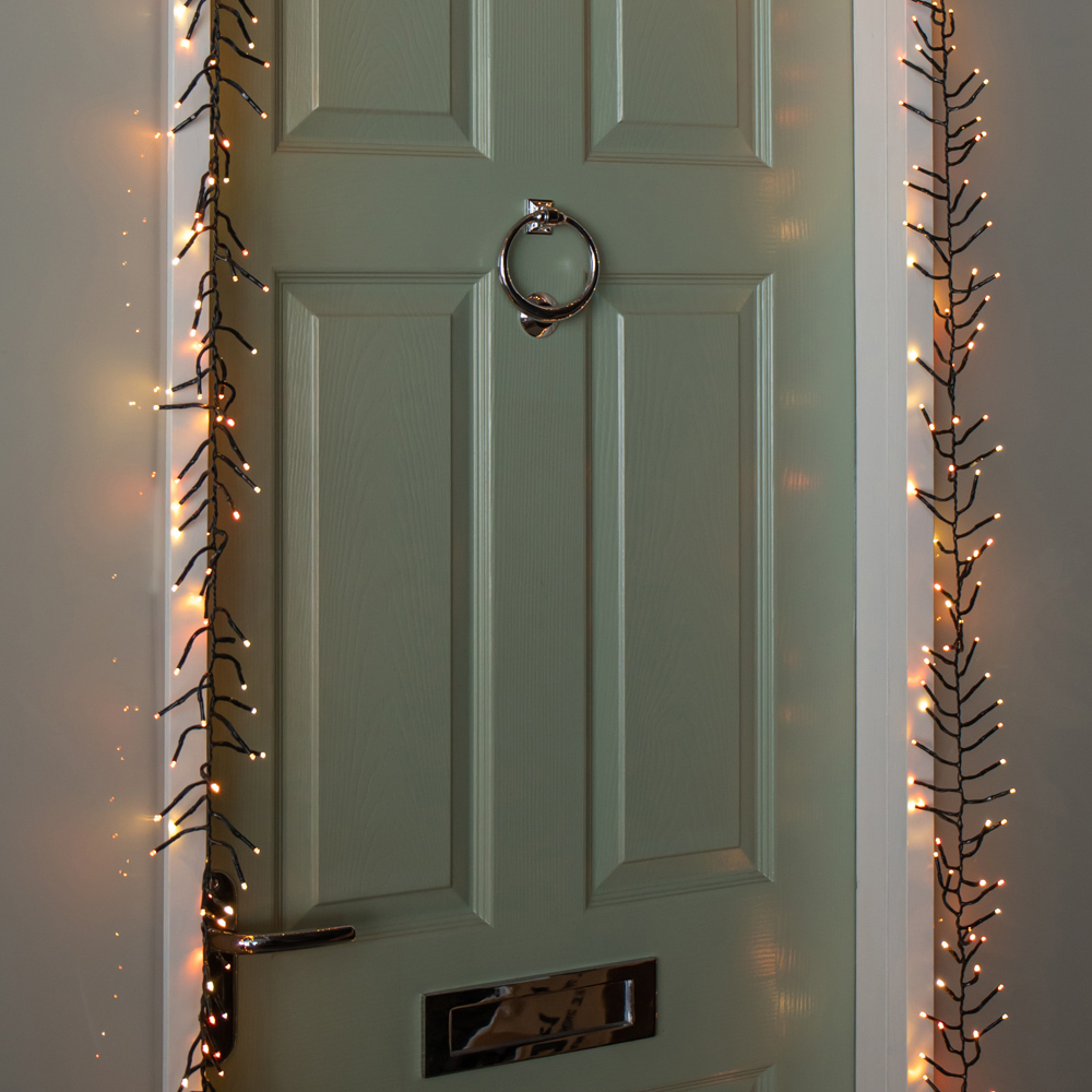 Samuel Alexander 426 Multicolour LED Green Cable Autumn Twist Door Garland 18ft Image 6