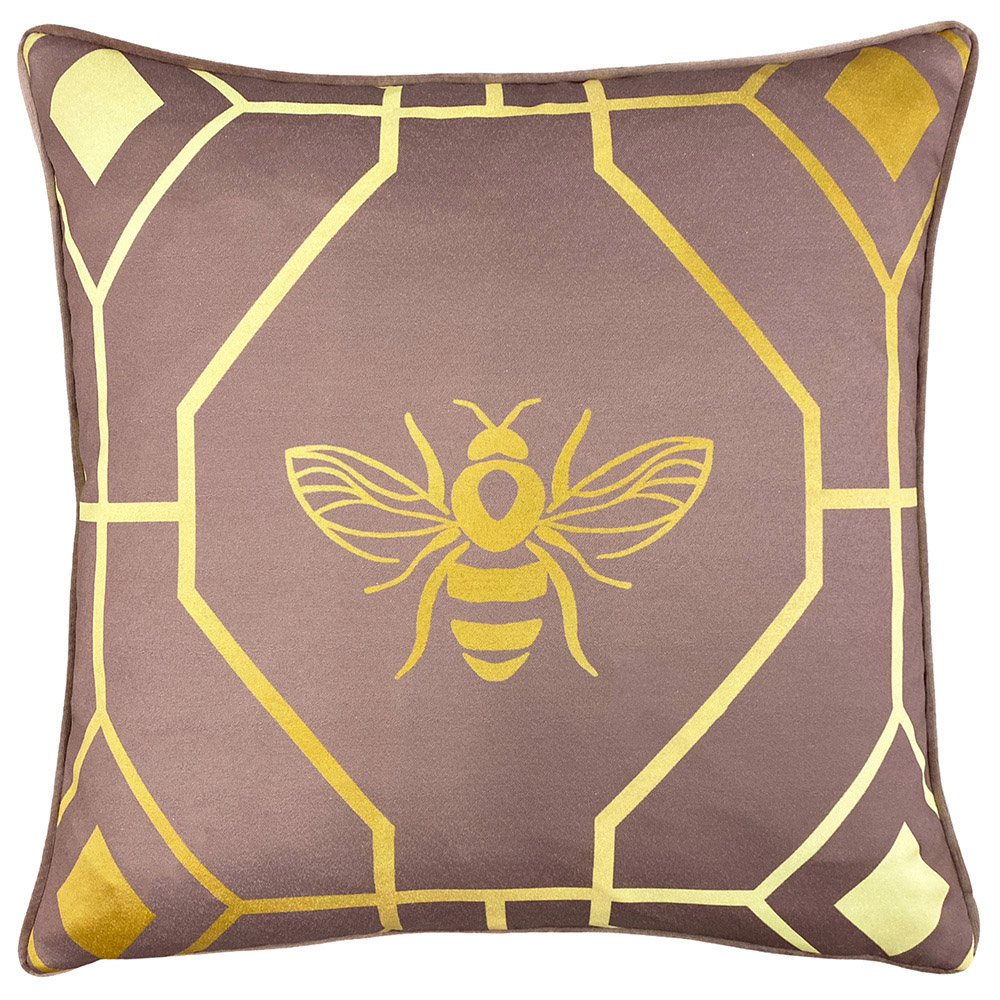 furn. Bee Deco Blush Geometric Cushion Image 1