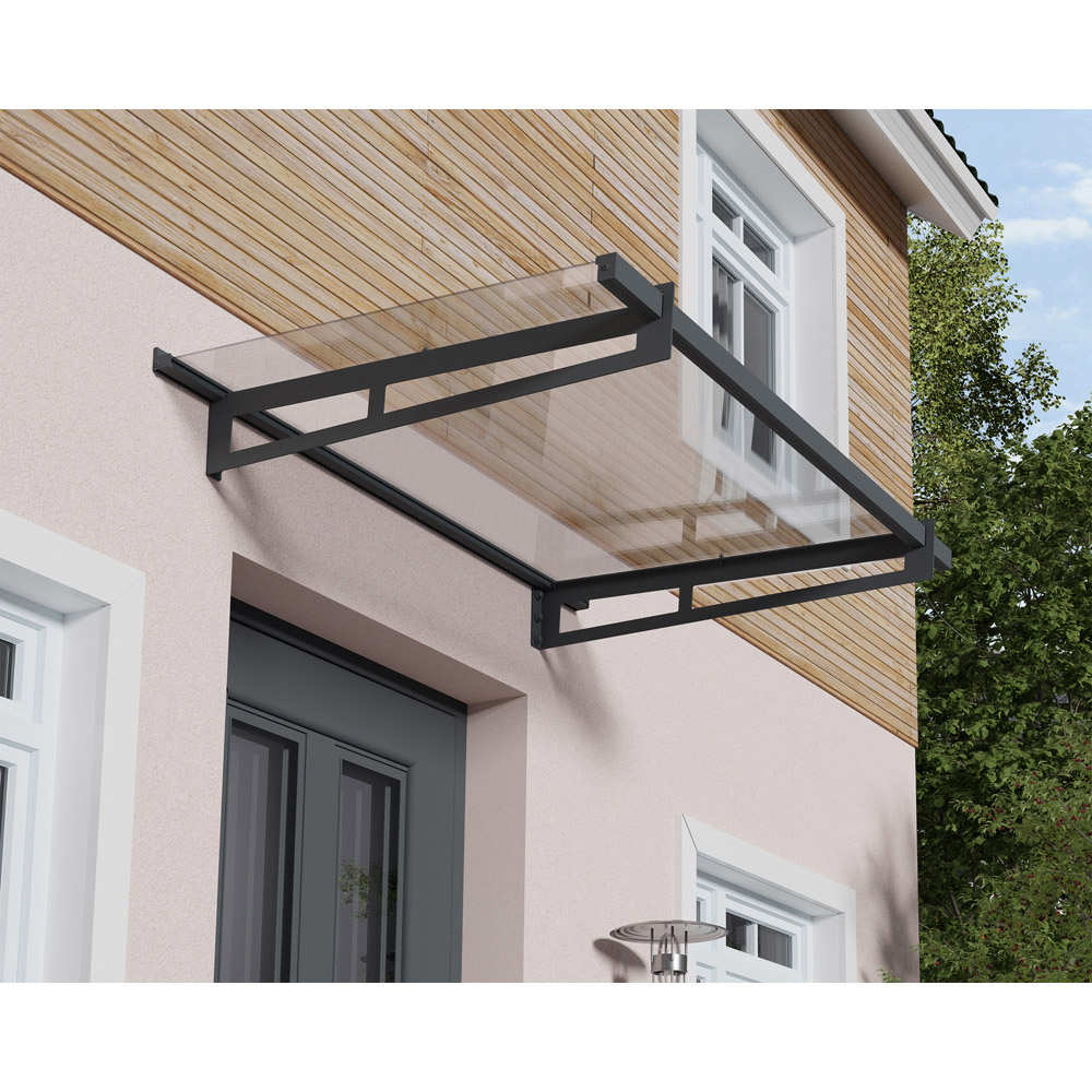 Palram Canopia Bremen 1500 Grey Clear Door Canopy 1.5 x 0.9m Image 5