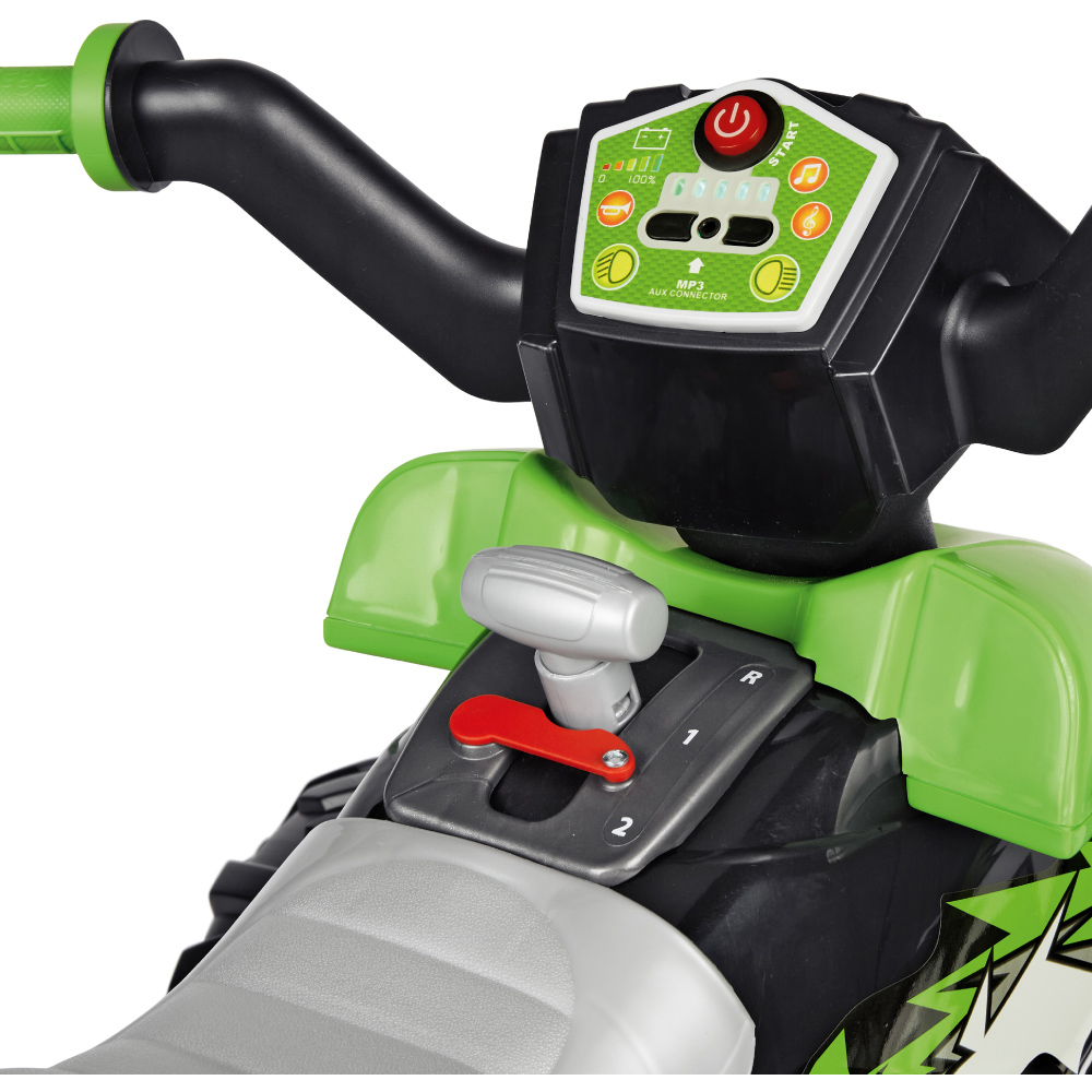 PEG Corral T-Rex Kids Electric Ride-On Quad Bike with Lights and Sounds Green 12V Image 8