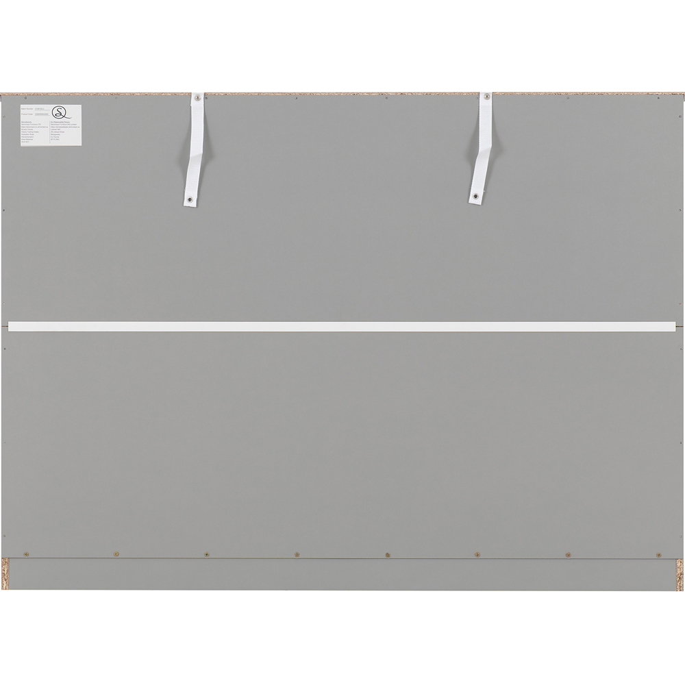 Seconique Dakota 6 Drawer Light Grey Storage Chest Image 6