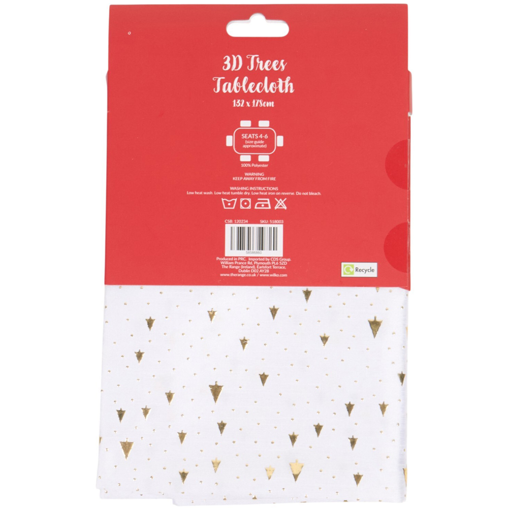3D Christmas Tree Printed Tablecloth Image 7