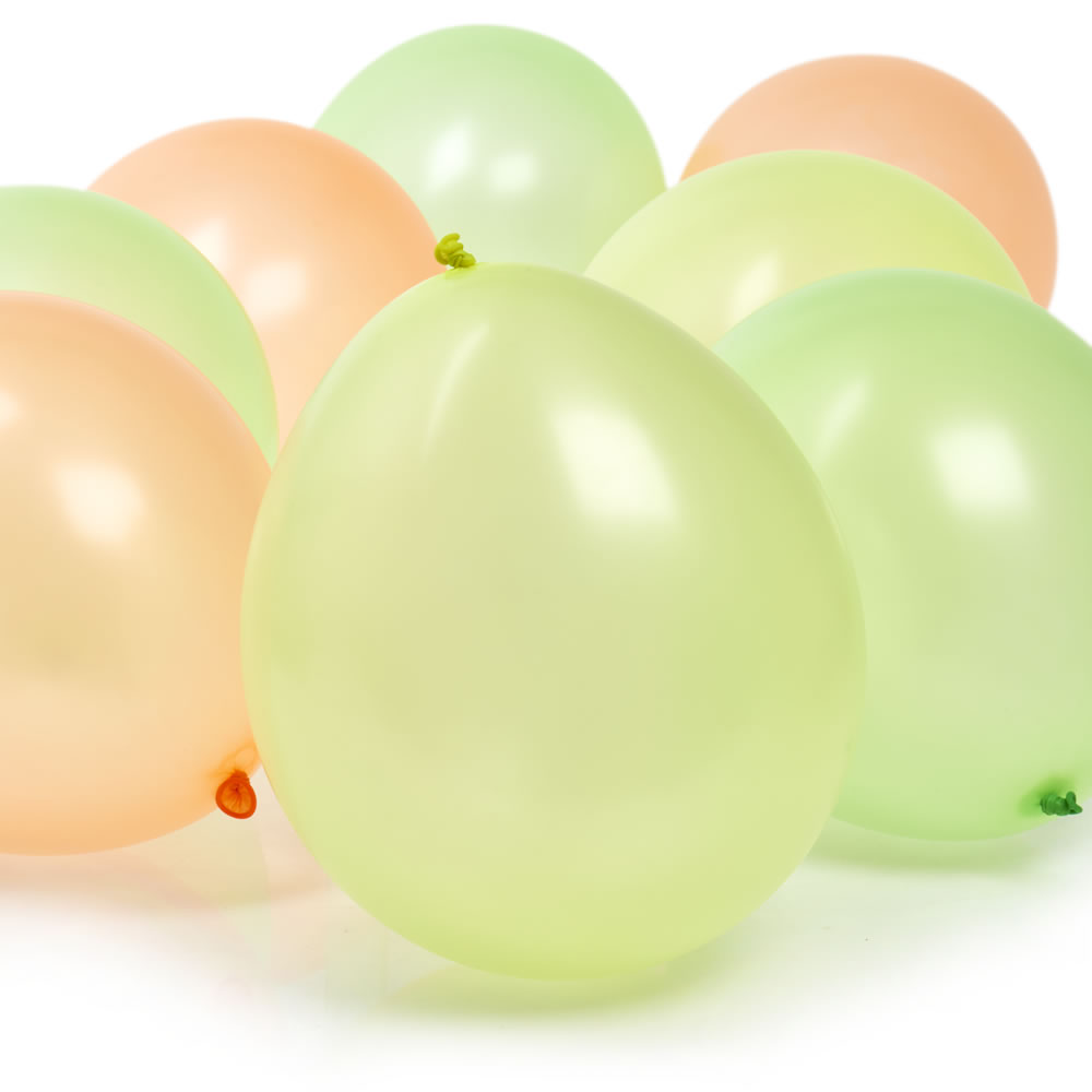 Wilko Assorted Colours Neon Balloons 8 pack Image