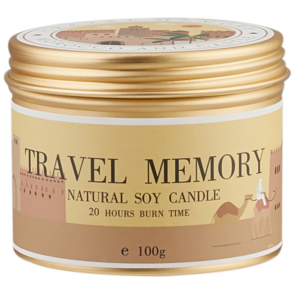 H&O Direct Baltic Amber Natural Soy Wax Scented Candle Image 1