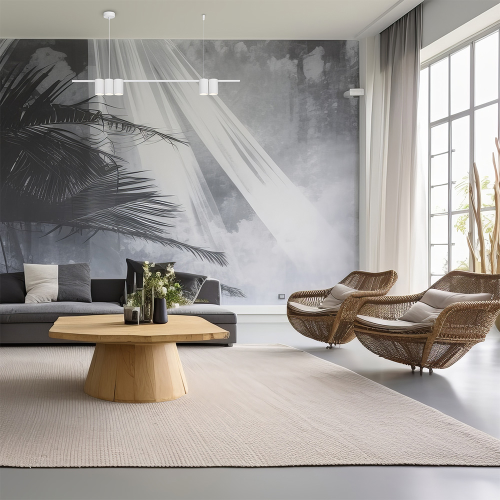 Milagro Genesis White Strip 5 LED Pendant Light Image 4