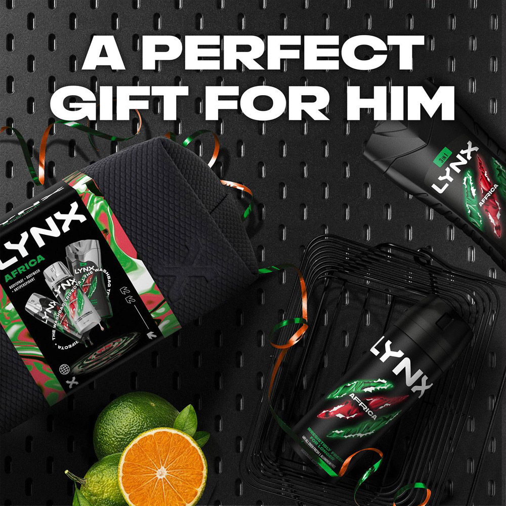 Lynx Africa Washbag Gift Set 3 Pack Image 7