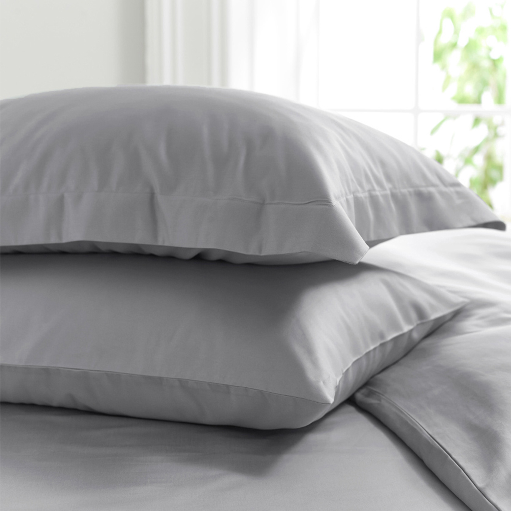 The Lyndon Company Standard Silver Pillowcase 2 Pack Image 2