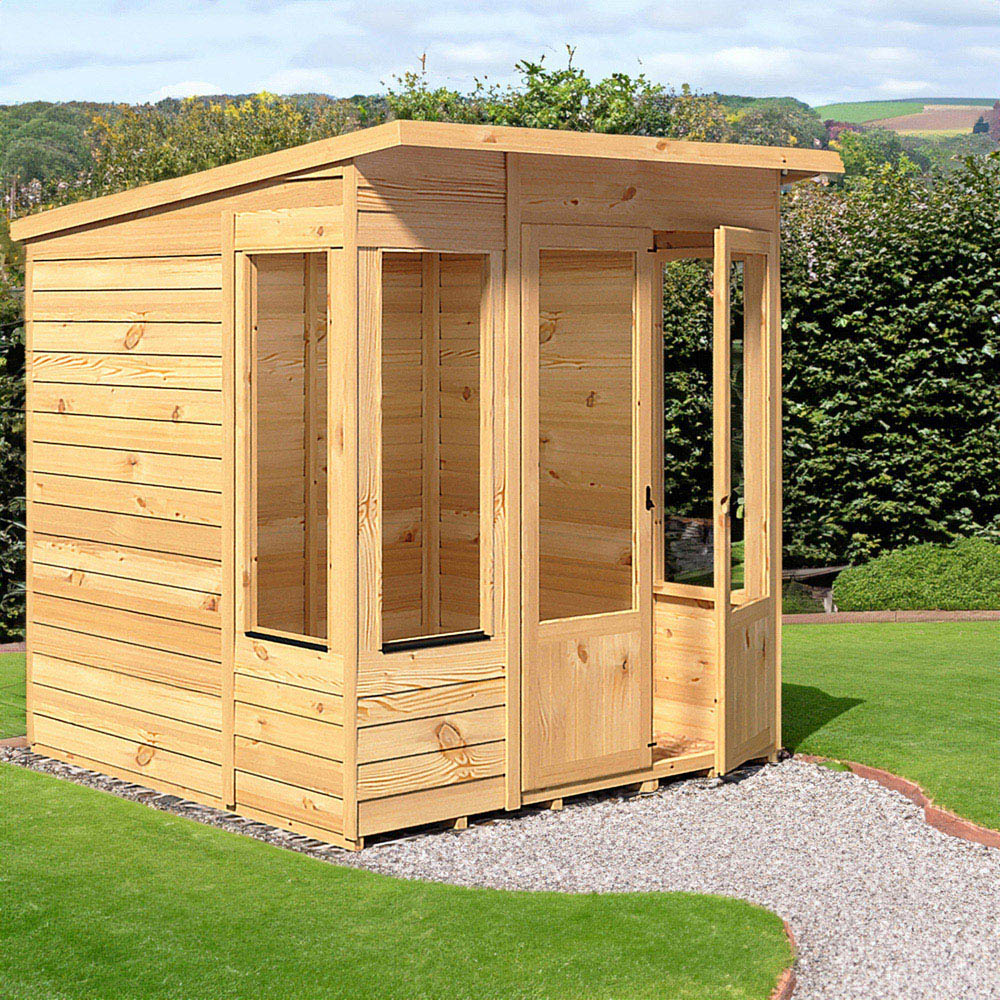 Shire Alora 6 x 6ft Overlap Pent Garden Summerhouse Image 2