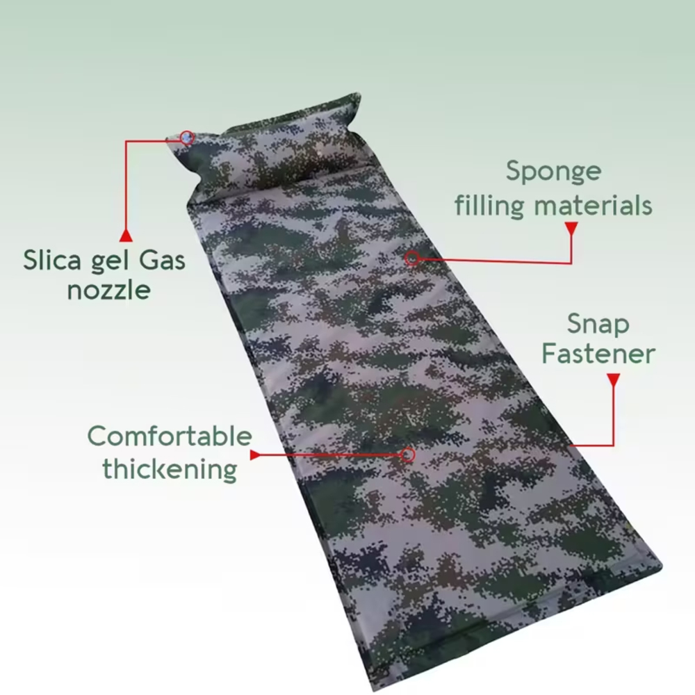 Alivio Single Multicolour Waterproof Inflatable Camping Sleeping Pad Image 4