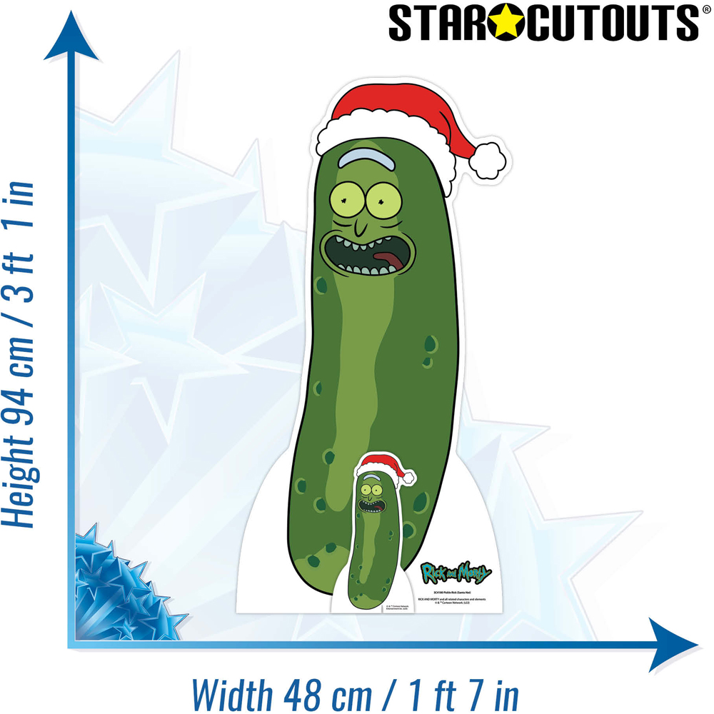 Star Cutouts Christmas Pickle Rick and Morty Cardboard Cutout Image 6