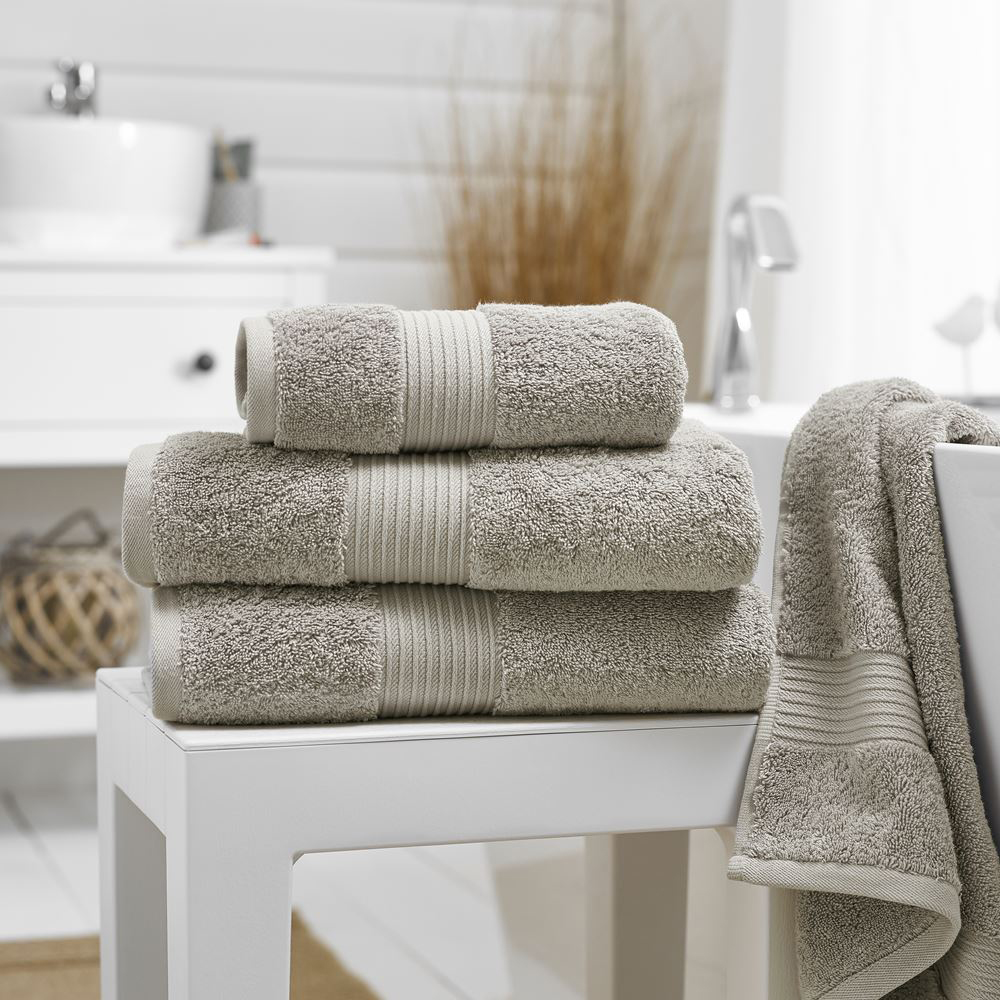 Deyongs Bliss Pima Smoke Hand Towel 2 Pack Image 2