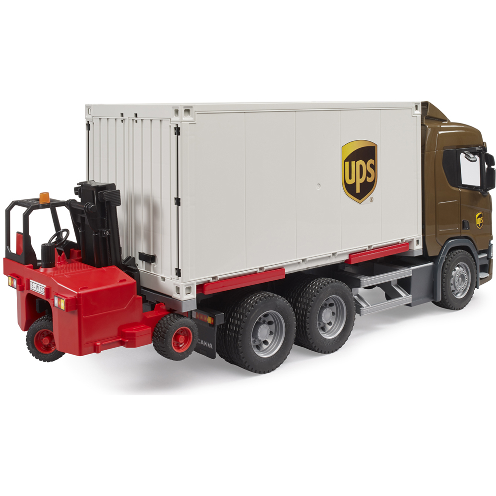 Bruder Scania Super 560R UPS Logistic Truck with Forklift Image 6