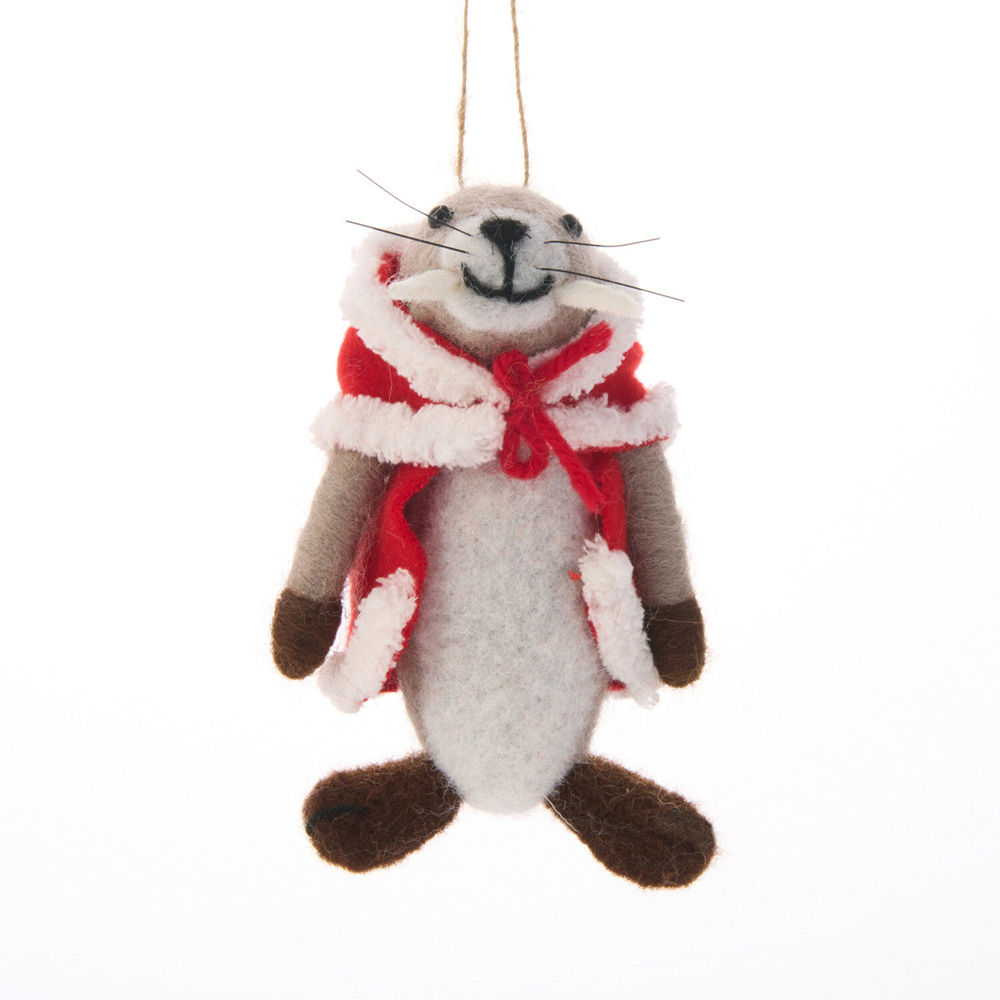 Christmas Walrus Hanging Decoration Image 1