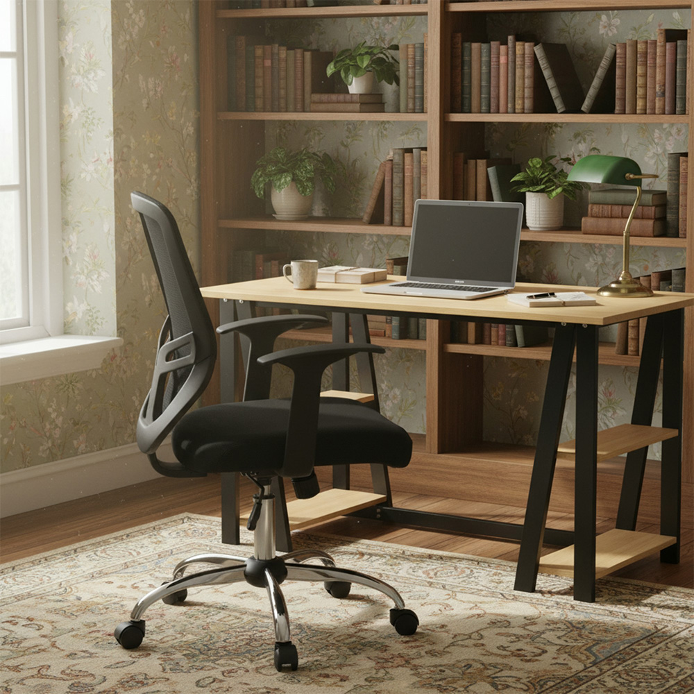 Alphason Atlanta Black Mesh Back Operator Chair Image 7
