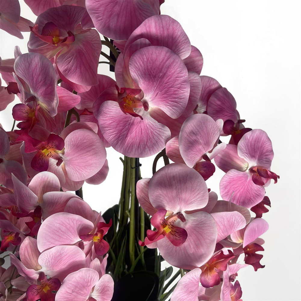 Leaf Pink Orchid Display Artificial Plant in Pot 5ft Image 3