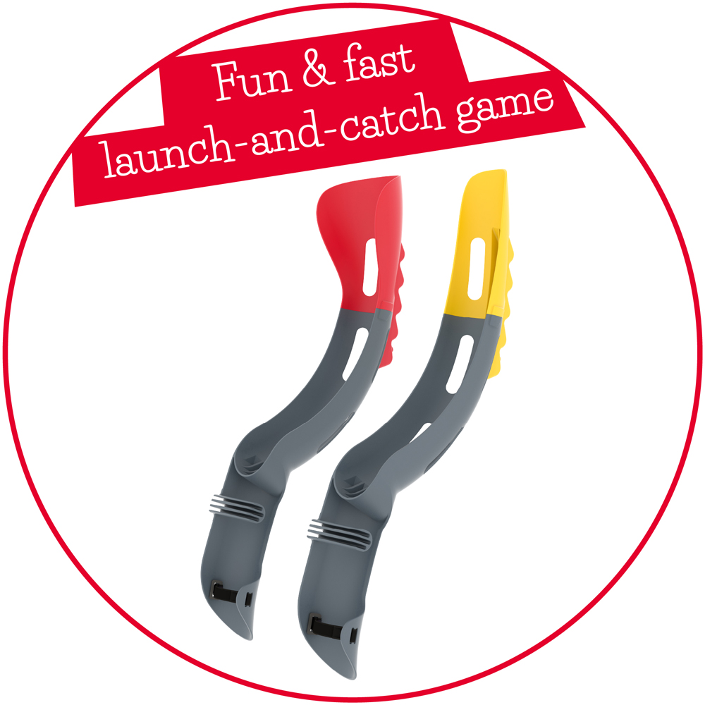 Chillafish Slingi Yellow Red and Anthracite Launch and Catch Backyard Game Set Image 5