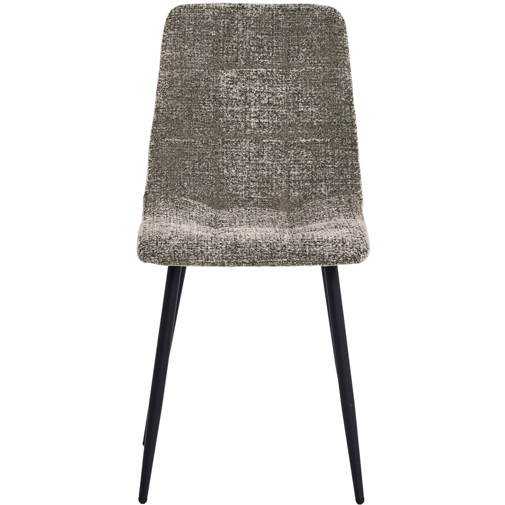 wilko Hudson Dark Grey Panel Stitch Dining Chair Image 3