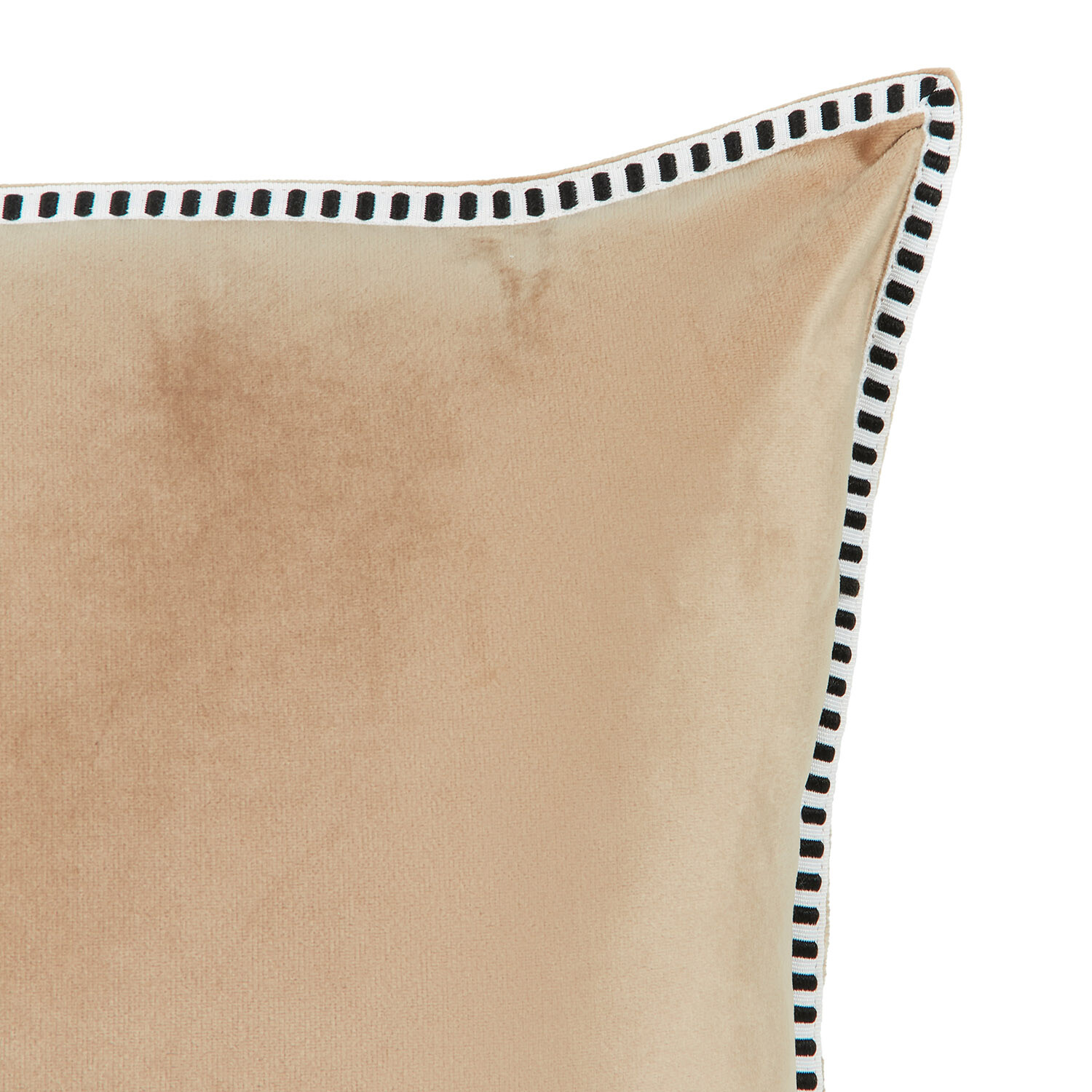 Alba Velvet Cushion - Mink Image 3