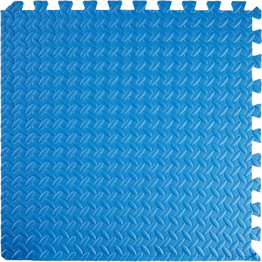 tectake Blue Interlocking Gym Mat 24 Pack Image 6