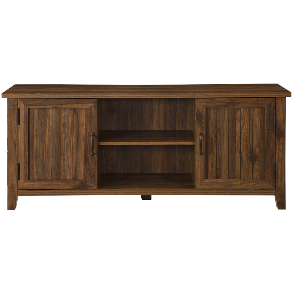 Centurion Ranch 2 Door 2 Shelf Walnut TV Cabinet Image 3
