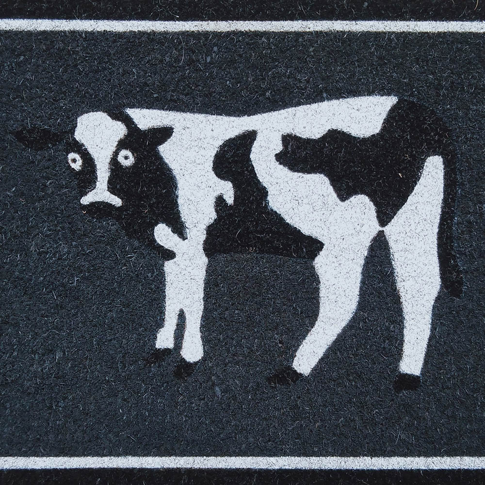 Arboria Garden Decor Cow Coir Door Mat 45 x 75cm Image 2