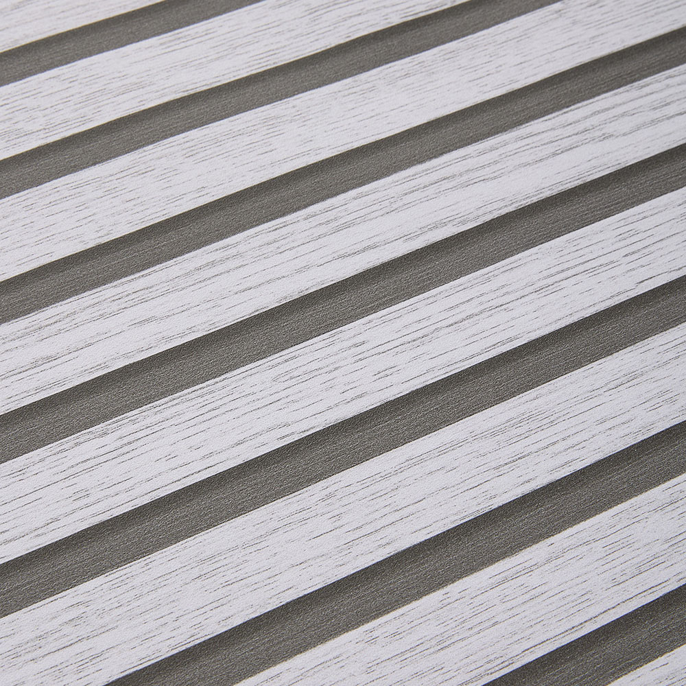 Living and Home 3D Wood Effect White Self Adhesive Textured PVC Wallpaper Image 1