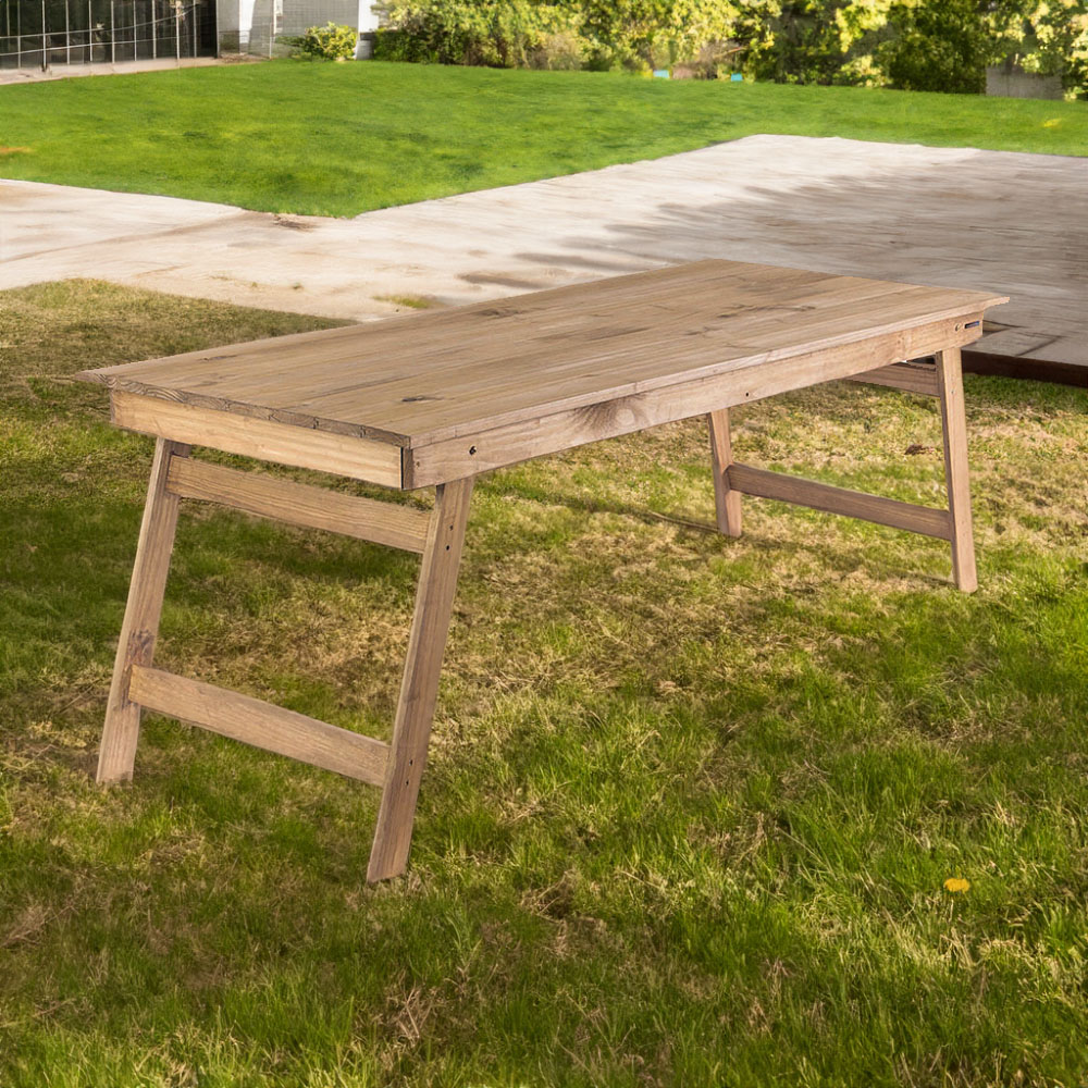 Tramontina Pine Wood Foldable Table Image 1