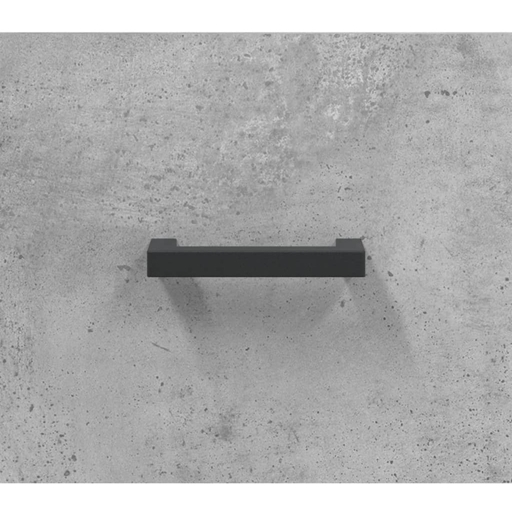 vidaXL 3 Drawer Concrete Grey Wooden Sideboard Image 9