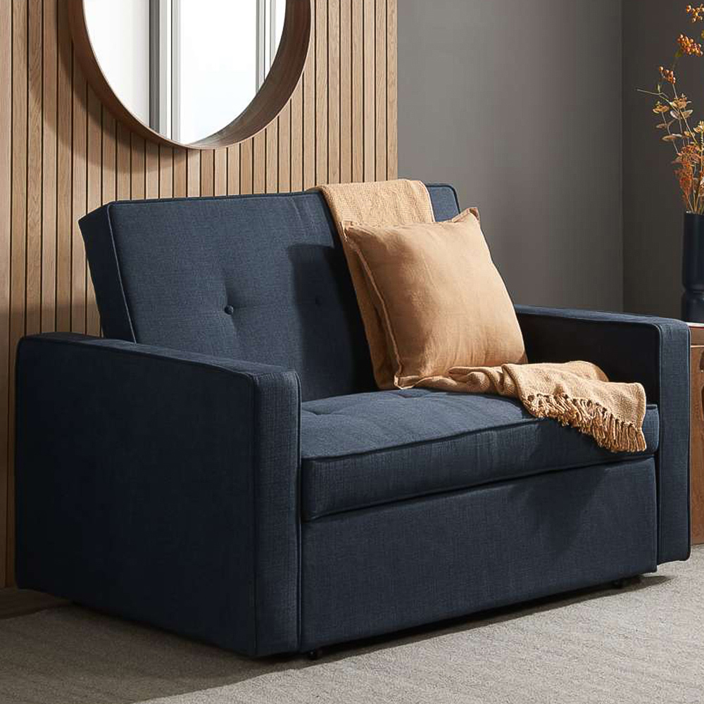 Birlea Otto 2 Seater Navy Blue Sofa Bed Image 1