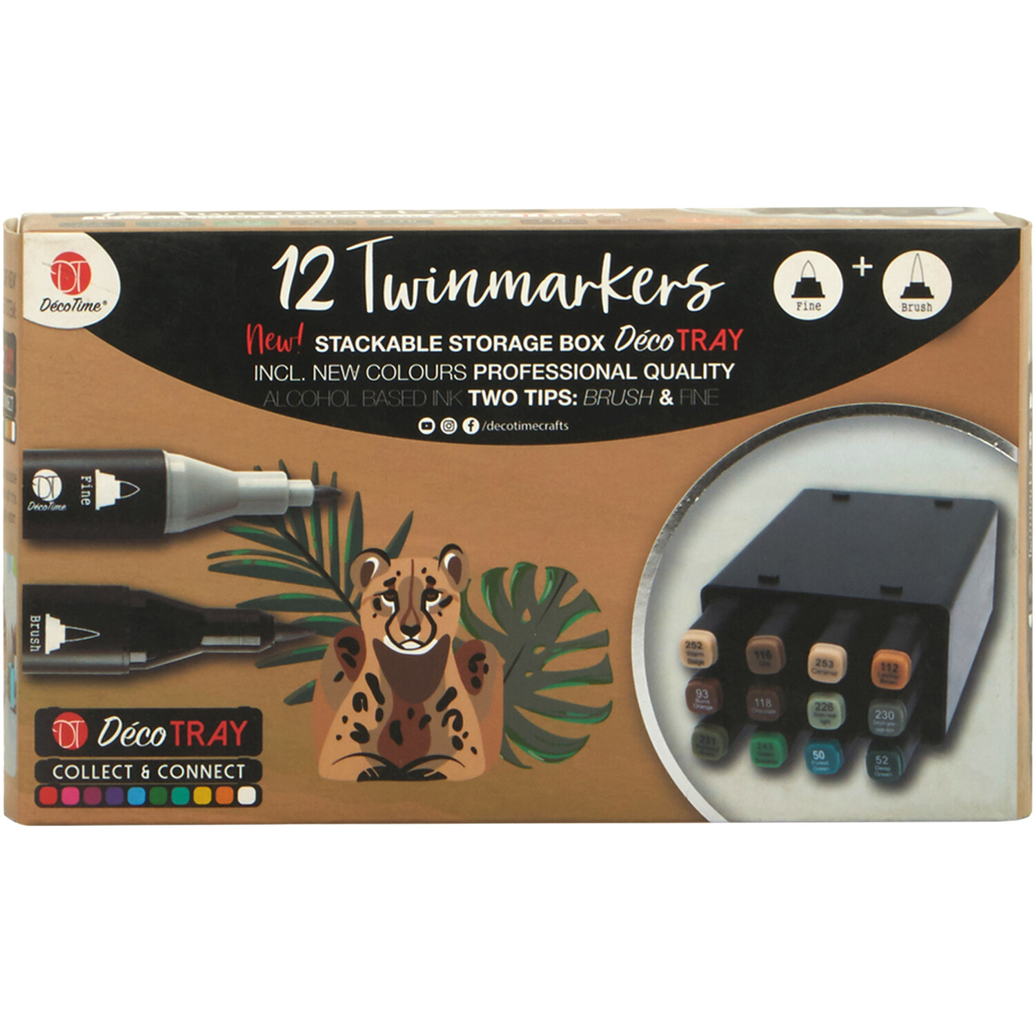 Pack of 12 Twin Markers In Deco Tray Image 10