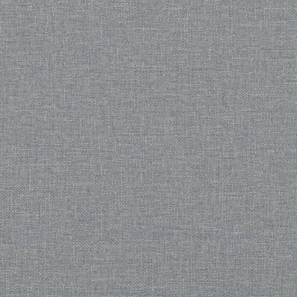 vidaXL 4 Seater Light Grey Steel and Fabric Dining Bench Image 6