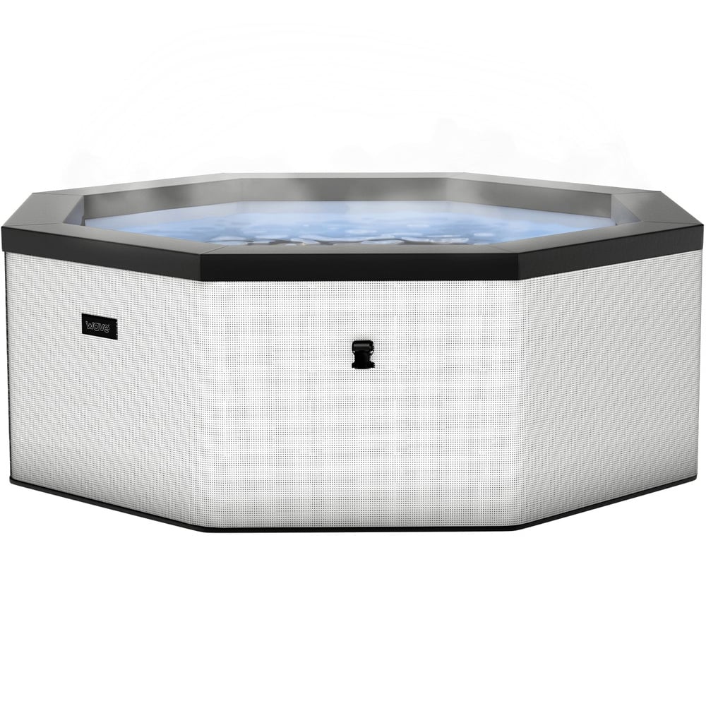 Wave Como 6 Person Octagon Pebble Rattan Hot Tub Spa Image 1