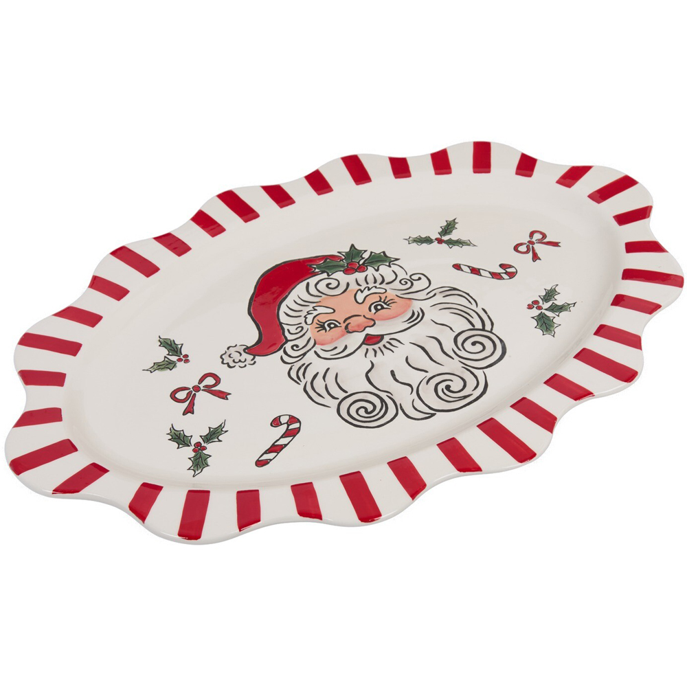 Jolly Santa Serving Dish Image 5