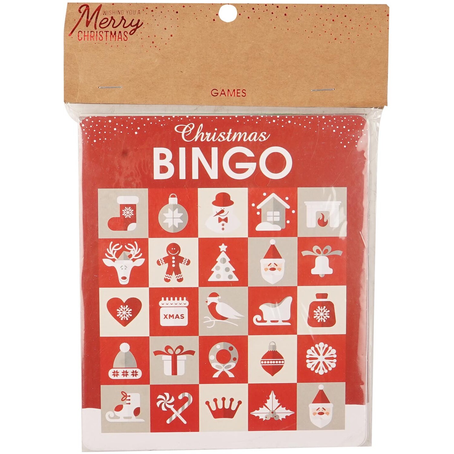 Christmas Bingo Set - Red Image