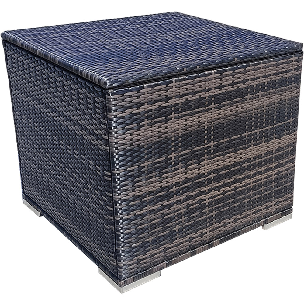 Furniture One Brown Rattan Garden Storage Box with Lid 330L Image 1