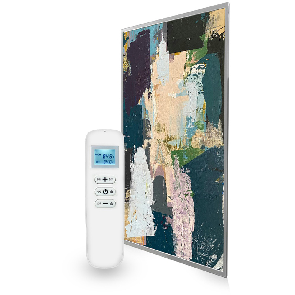 Mirrorstone Classic Nexus 700W Abstract Art Wi-Fi Infrared Heating Panel 595 x 1195mm Image 2