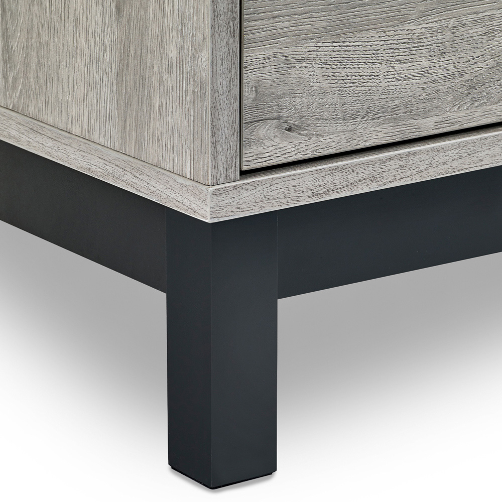 Julian Bowen Bali 6 Drawer Grey Oak Wide Chest of Drawers Image 8