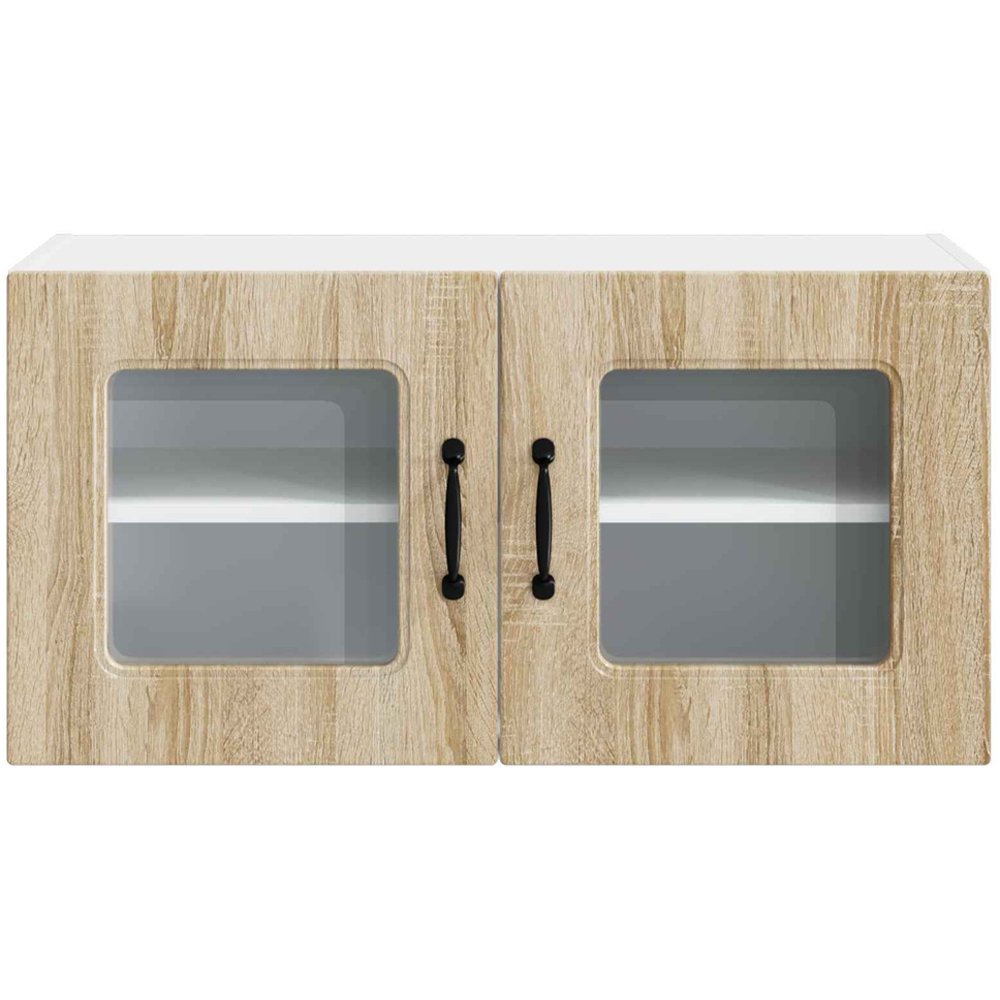 vidaXL Kalmar 2 Door Sonoma Oak Wall Kitchen Cabinet Image 4