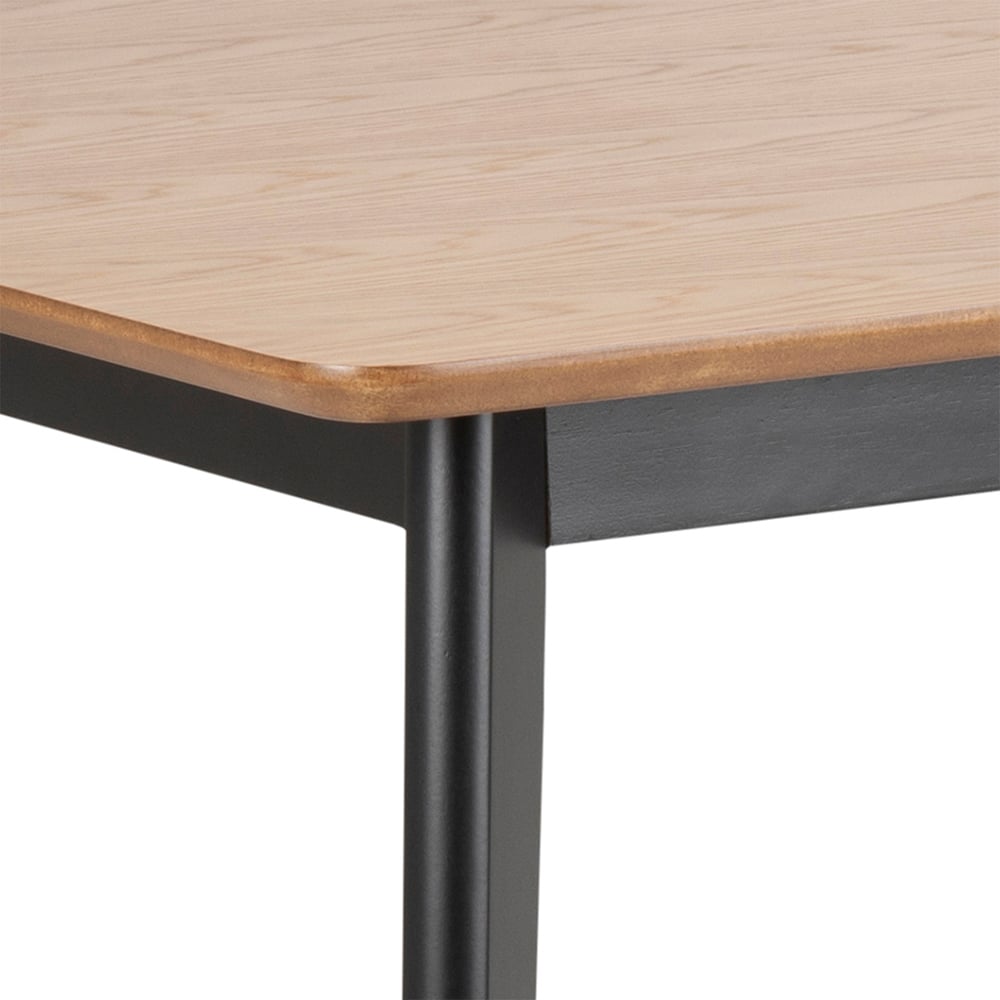 Florence Roxby Dining Table Oak and Black Image 5