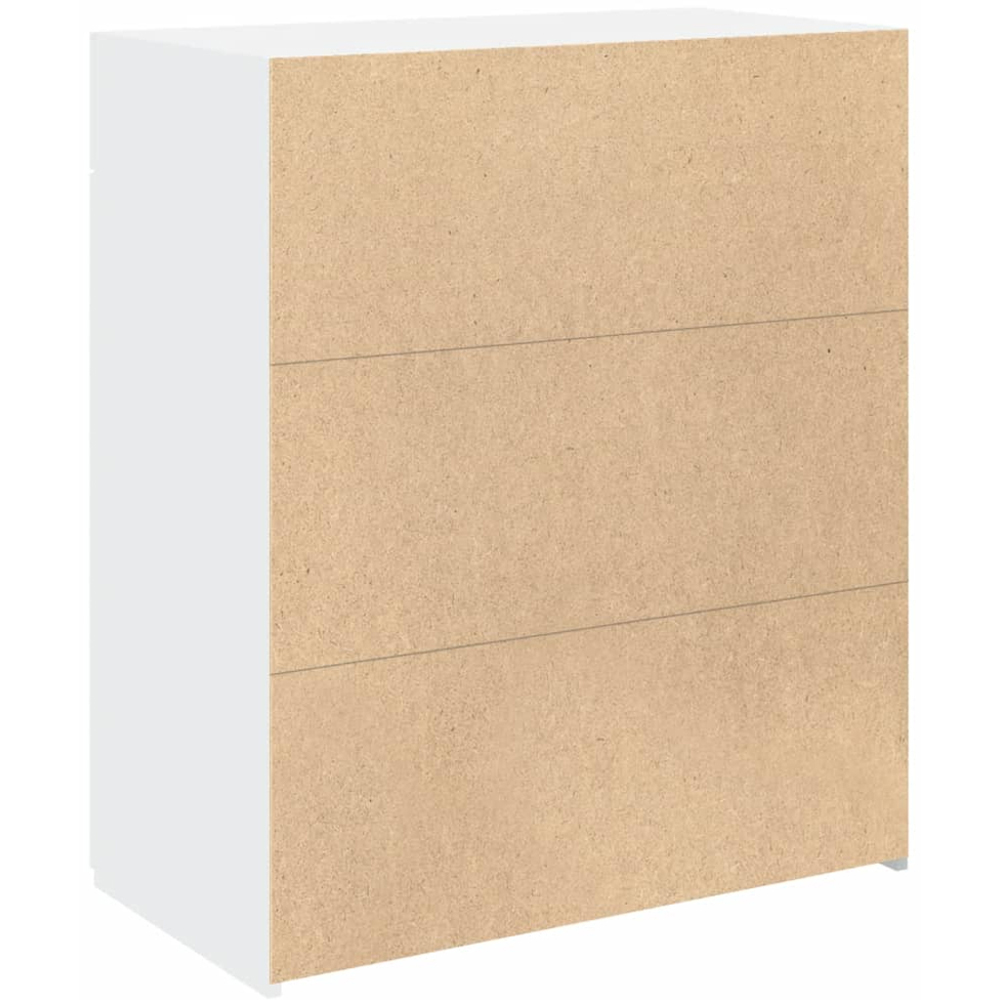 vidaXL 2 Door 2 Drawer White Sideboard Image 6