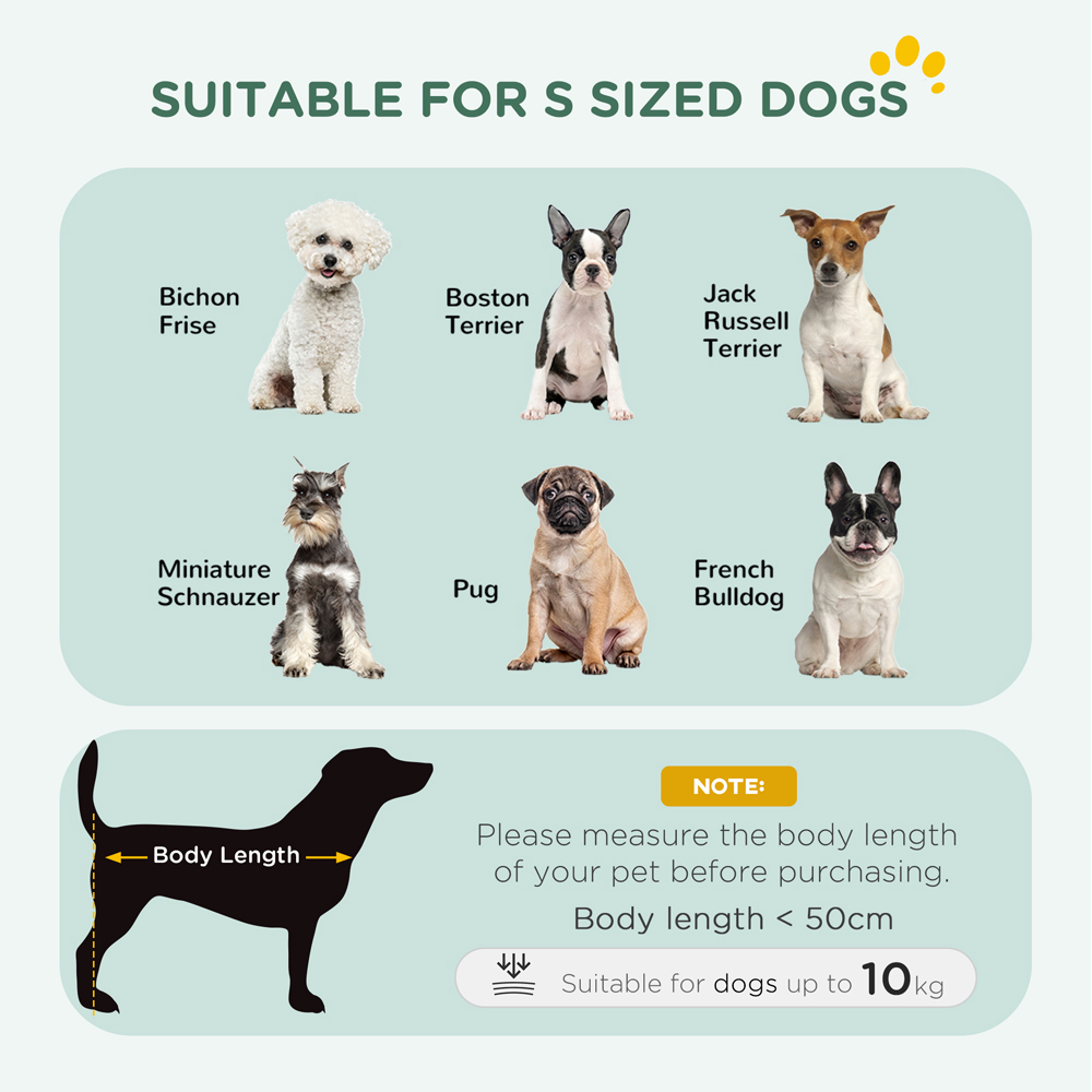 PawHut Black Small Dog Crate with 2 Doors and Tray Image 6